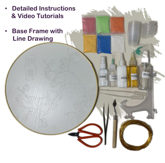 Dreamy Whale, DIY Cloisonne Filigree Enamel Painting Kit, with Tutorial& All Tools