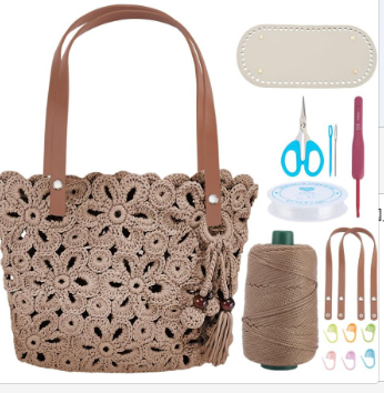 Boho Crochet Tote Bag DIY Kit Tutorial
