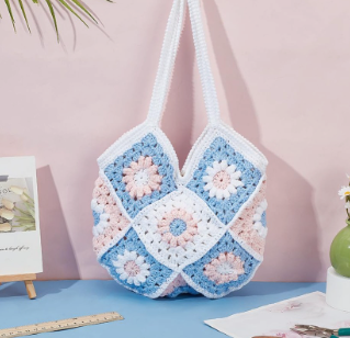 Daisy Granny Square Tote Bag Tutorial