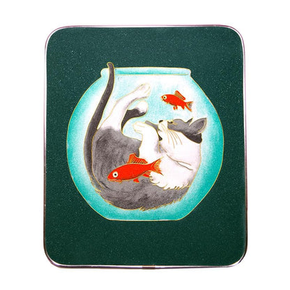 Cat in a Jar,Beginner Cloisonné Enamel DIY Kit, with Tutorial& All Tools