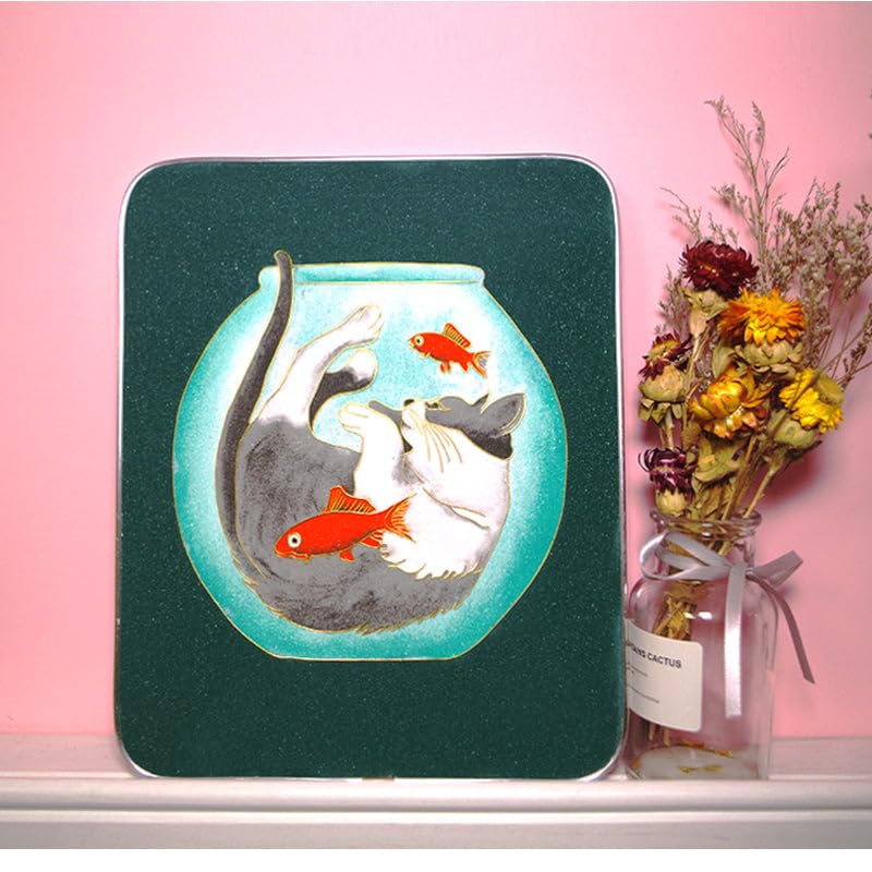 Cat in a Jar,Beginner Cloisonné Enamel DIY Kit, with Tutorial& All Tools