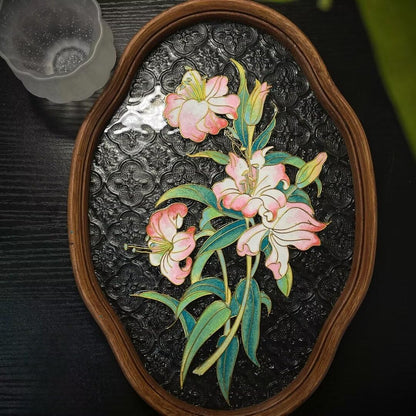 Filigree on Glass, DIY Cloisonne Filigree Enamel Painting Kit, with Tutorial& All Tools