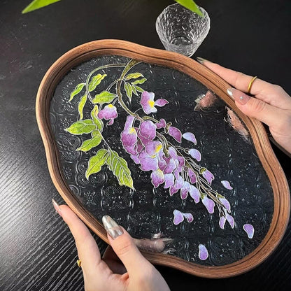 Filigree on Glass, DIY Cloisonne Filigree Enamel Painting Kit, with Tutorial& All Tools