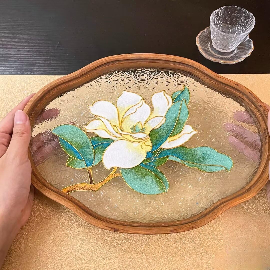 Filigree on Glass, DIY Cloisonne Filigree Enamel Painting Kit, with Tutorial& All Tools