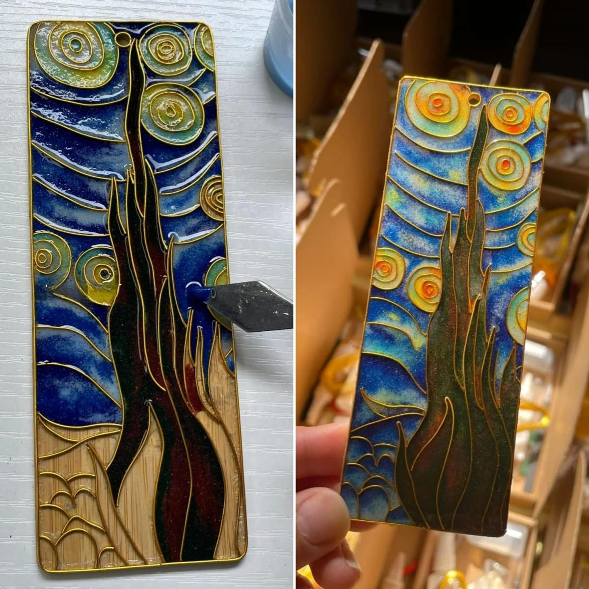 DIY 3D Enamel Coloring Bookmark Craft Kit