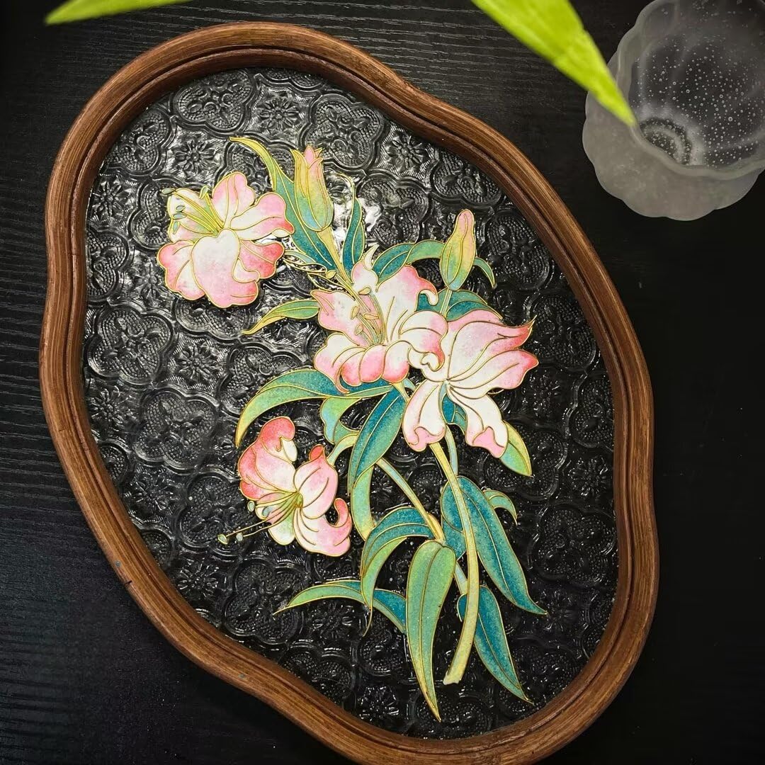 Filigree on Glass, DIY Cloisonne Filigree Enamel Painting Kit, with Tutorial& All Tools