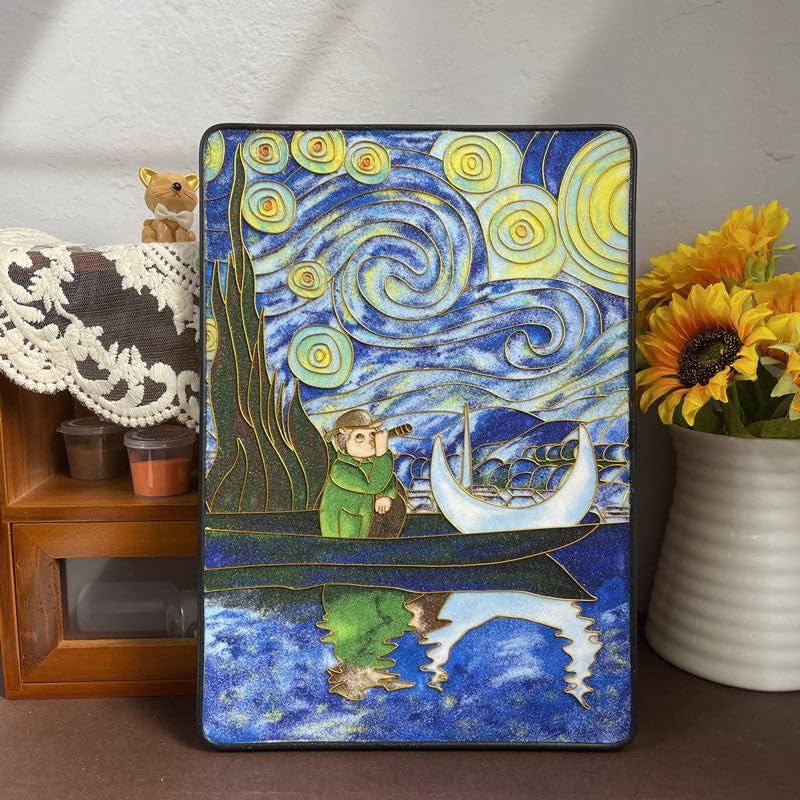 Van Gogh, DIY Cloisonne Filigree Enamel Kit, with Tutorial& All Tools