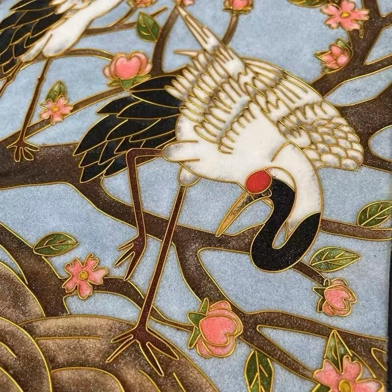 Blue Crane, DIY Cloisonne Filigree Enamel Kit, with Tutorial& All Tools