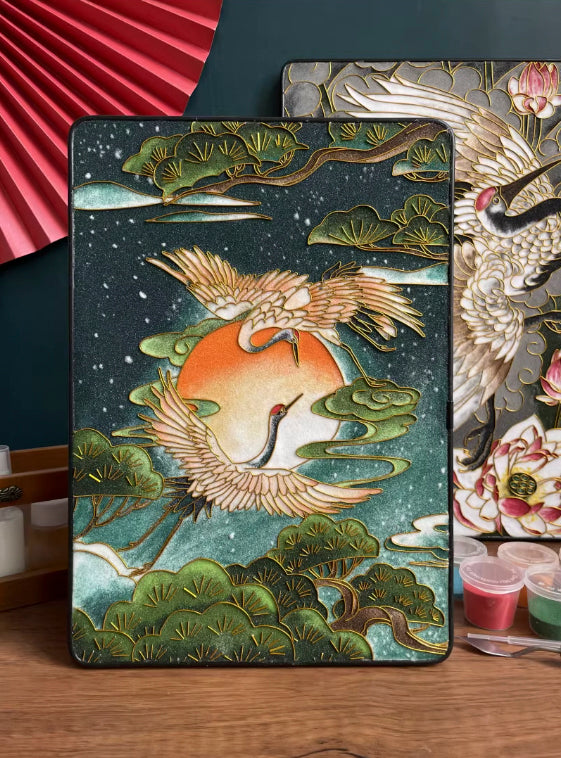 Crane and Pinewoods, DIY Cloisonne Filigree Enamel Kit, with Tutorial& All Tools