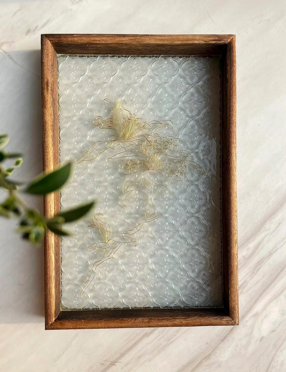 Jasmine on Glass,Beginner Cloisonne Enamel DIY Kit, with Tutorial& All Tools